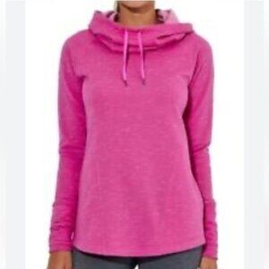 Hanes Womens Pink Hooded Sweatshirt L